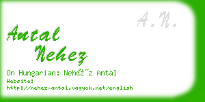 antal nehez business card